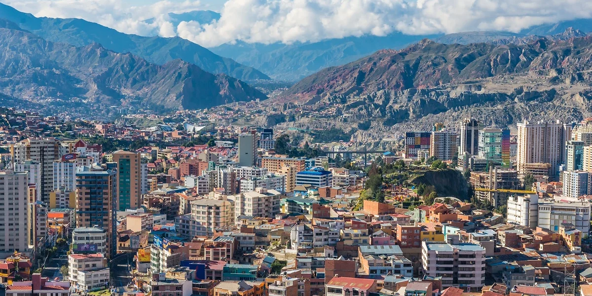 Ville et montagnes, La Paz, Bolivie