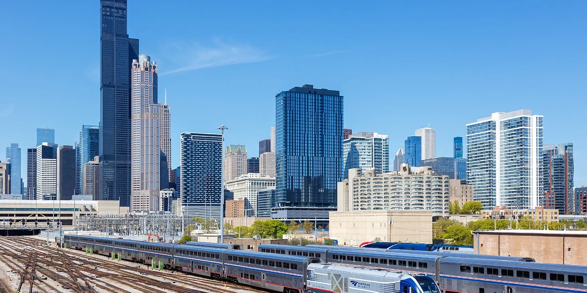 Amtrak Train, Chicago, USA