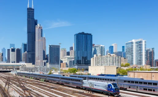 Amtrak Train, Chicago, USA