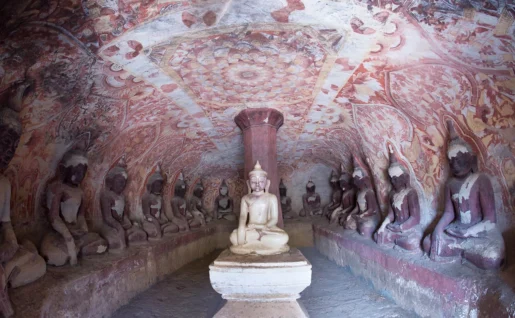 Grottes de Hpo win Daung, Myanmar