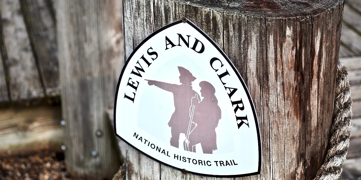 Lewis et Clark national historic trail, St. Charles, Missouri, USA