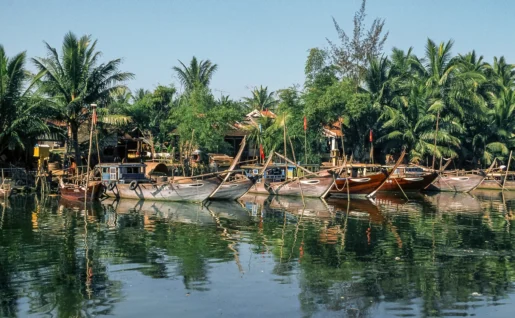 Village de pêcheurs, Delta du Mékong, Viêtnam