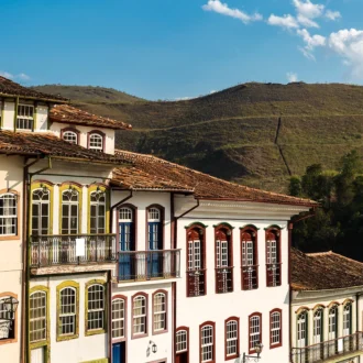 Vieilles maisons, Ouro Preto, Minas Gerais, Brésil
