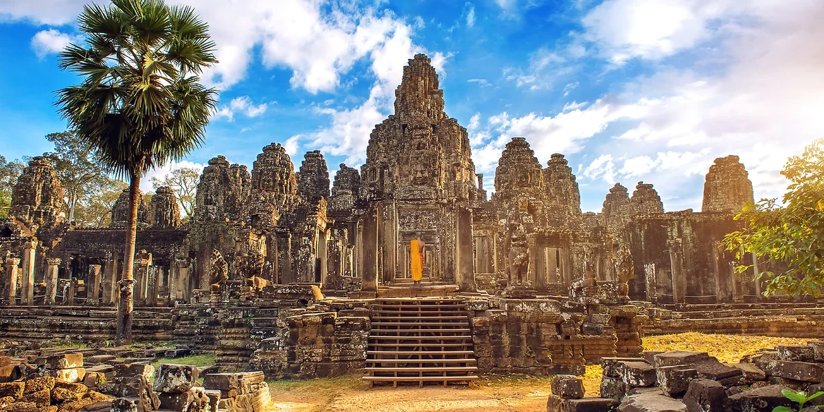 Temple Bayon, Ancienne ville d'Angkor Thom, Siem Reap, Cambodge
