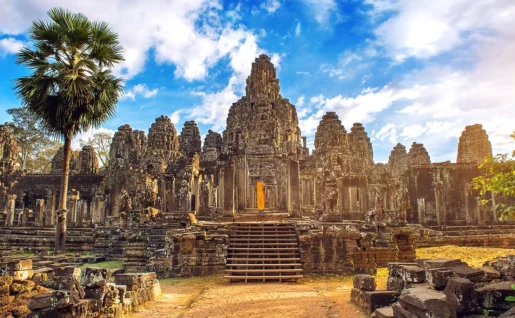 Temple Bayon, Ancienne ville d'Angkor Thom, Siem Reap, Cambodge