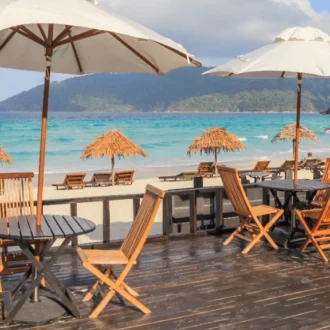 Bubu Villa, café, Perhentian, Malaisie