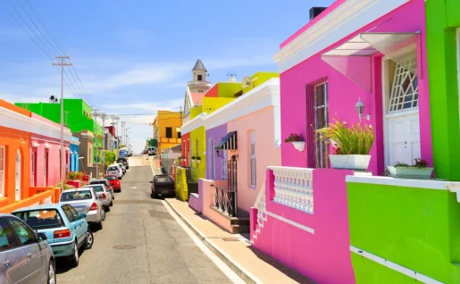 Maisons colorées, Bo-Kaap, Afrique du Sud
