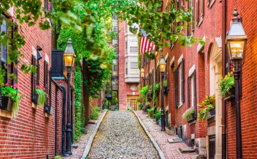 Acorn Street, Boston, Massachusetts, Etats Unis