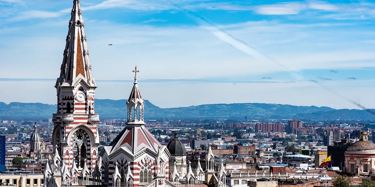 Vue aérienne, Bogota, Colombie