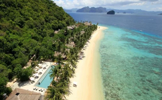 Pangulasian Island Resort, vue d'ensemble, El Nido, Philippines
