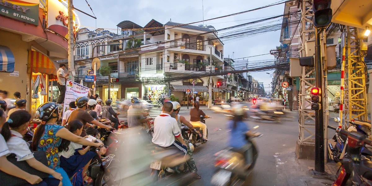Trafic, Foule, Scooter, Hanoi, Viêtnam