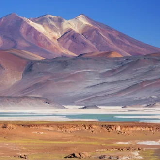 Salar de Talar et volcans, Désert d'Atacama, Chili