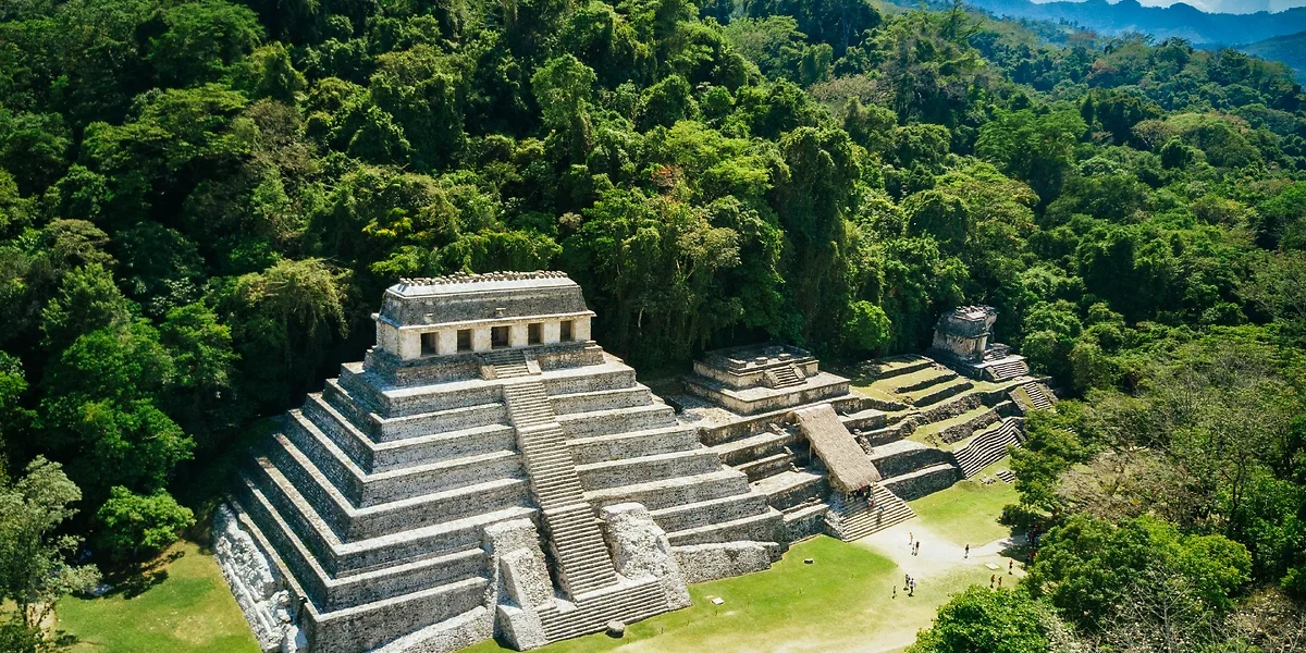 Pyramides du site de Palenque, Mexique