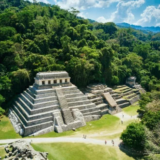 Pyramides du site de Palenque, Mexique