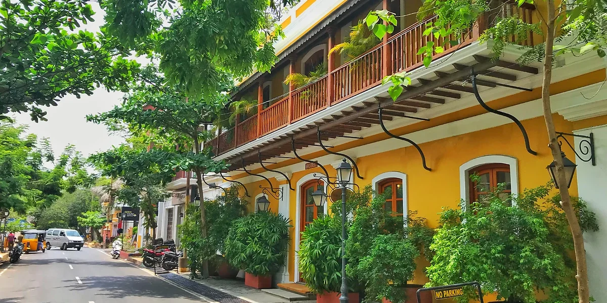 Maison, Quartier français, Pondichery, Inde