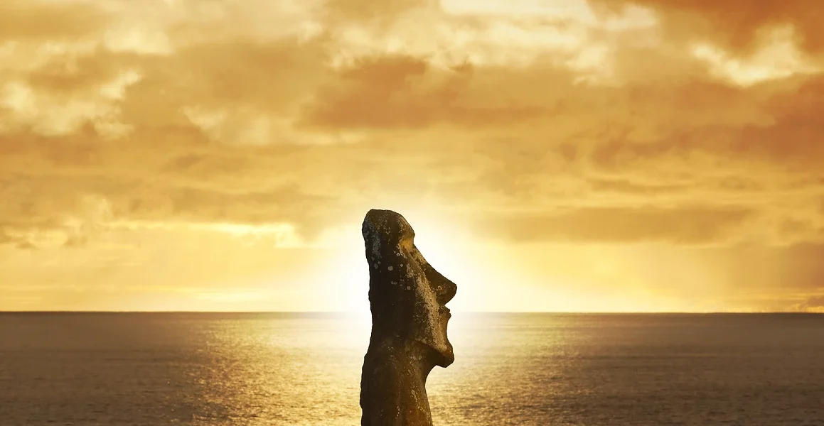 Moaï, Ahu Tongariki, Île de Pâques, Chili