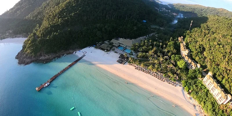 Taaras Beach Resort, vue d'ensemble, Redang, Malaisie