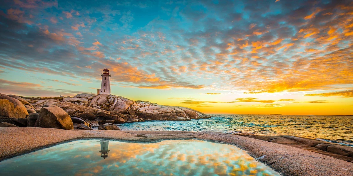 Phare de Peggy's Cove, Halifax, Nouvelle-Écosse, Canada