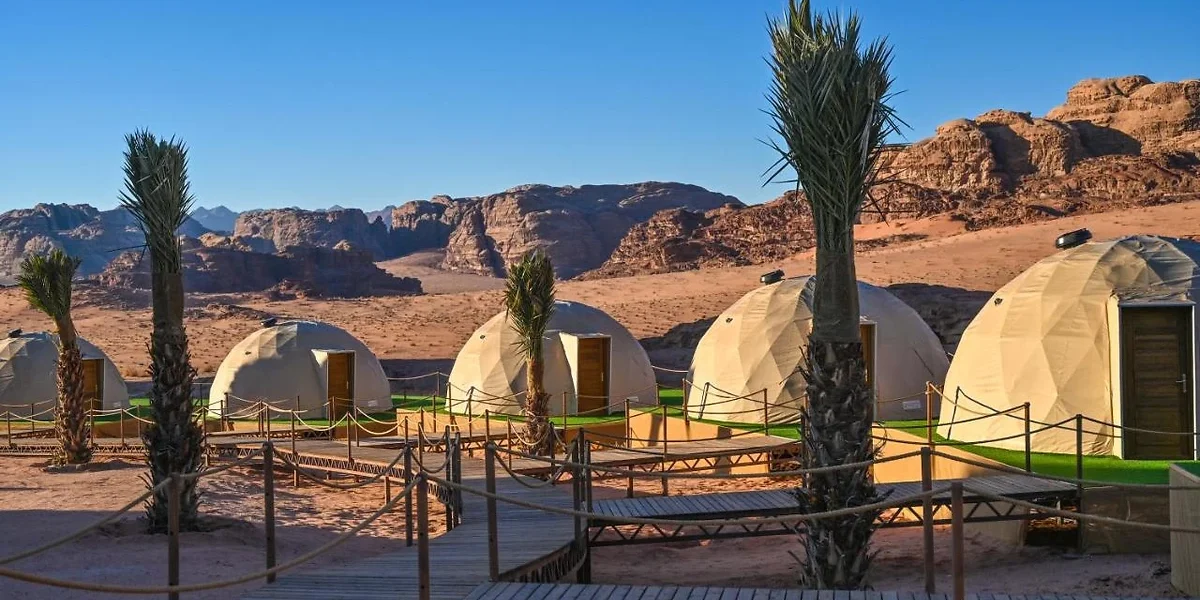 Bubble tente, Palmera Camp, Wadi Rum, Jordanie