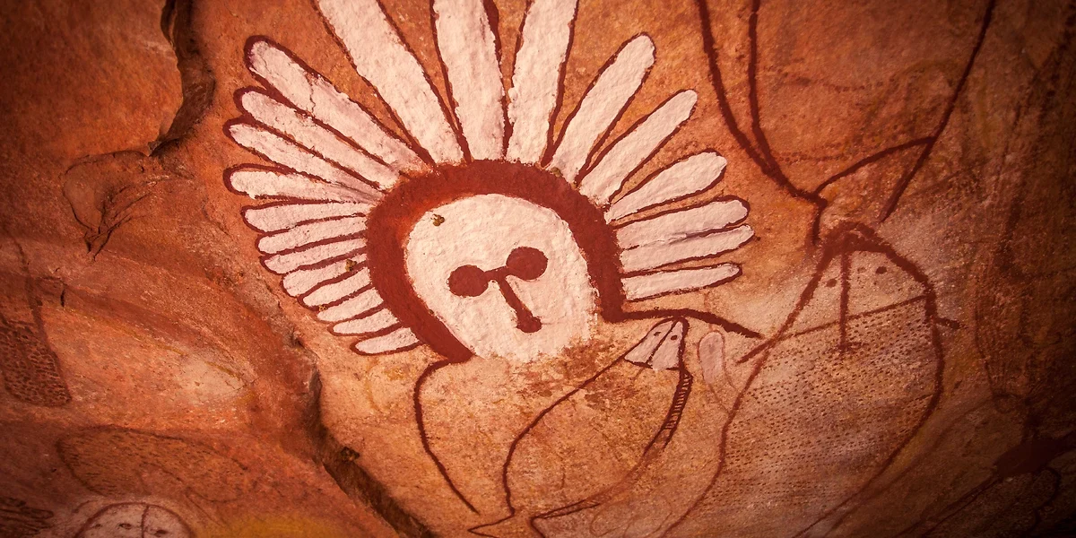 Peinture rupestre aborigène, plateau de Kimberley, Australie