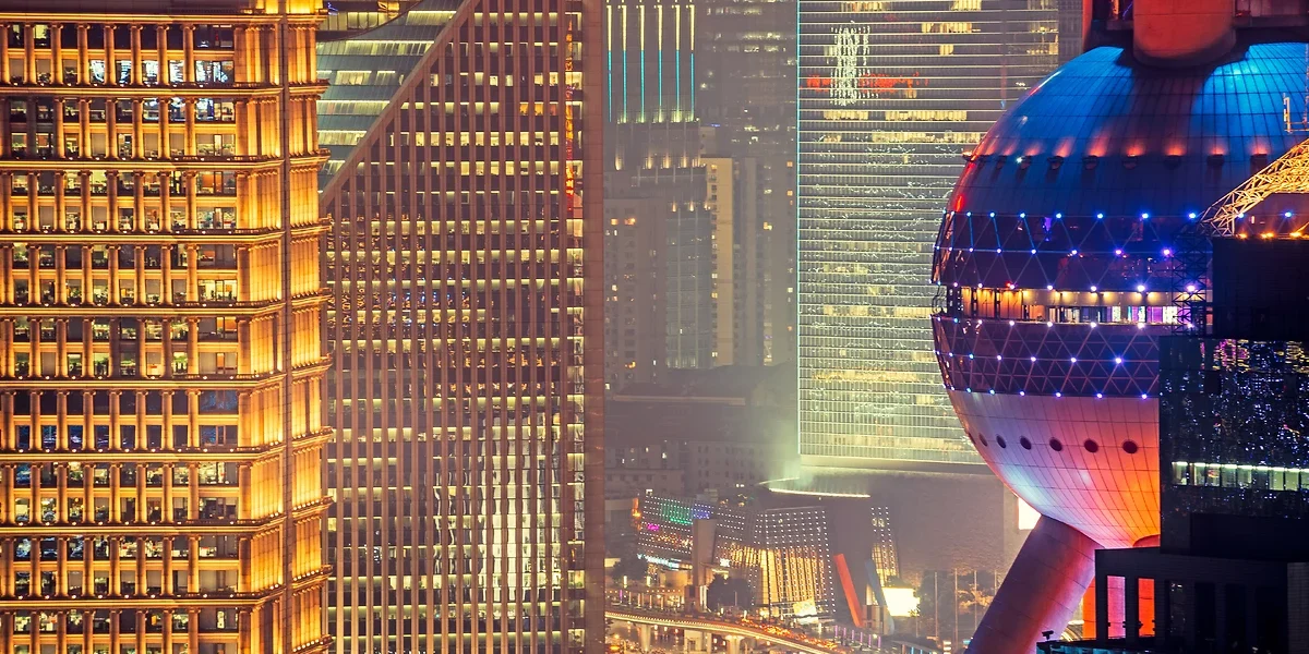 Lumières urbaines de Shanghai, Chine