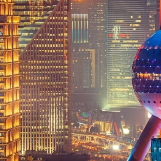 Lumières urbaines de Shanghai, Chine