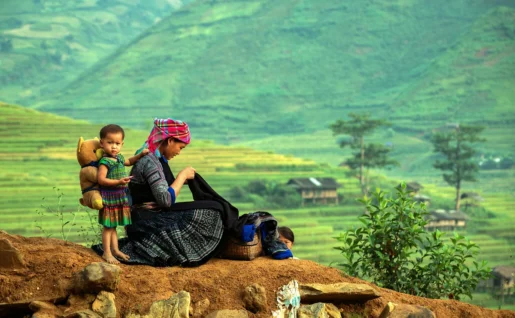 Famille Hmong, Laos