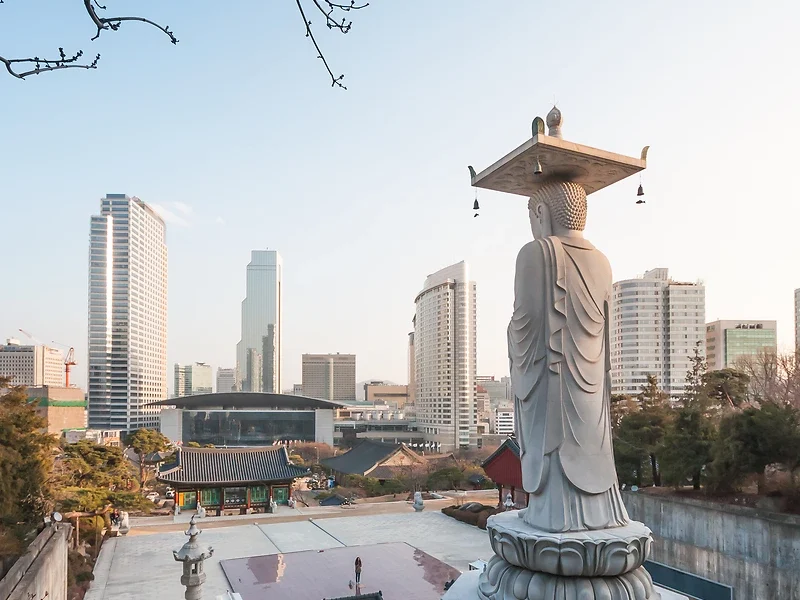 Temple Bongeunsa, Séoul, Corée du Sud