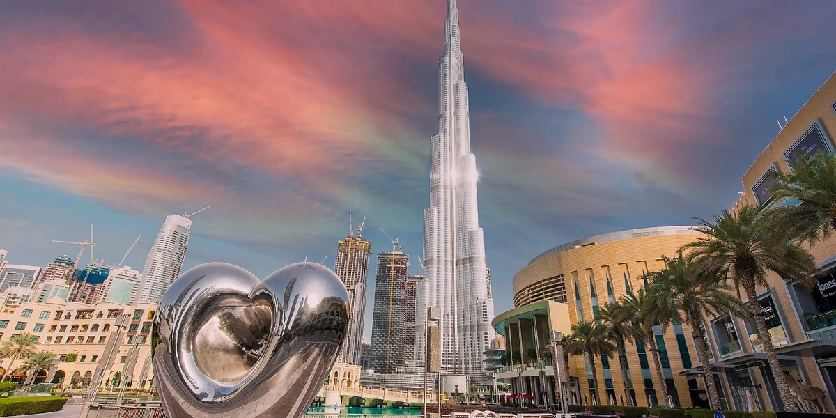 Vue du Burj Khalifa, Dubaï, Emirats Arabes Unis