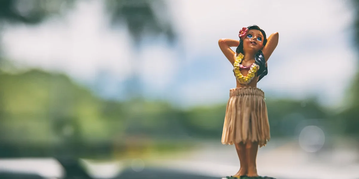 Danseuse de voiture hula, Hawaii