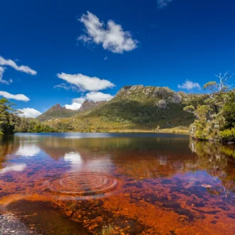 Cradle Mountain et Dove Lake, Cradle Mountain Lake St Clair National Park, Tasmanie, Australie