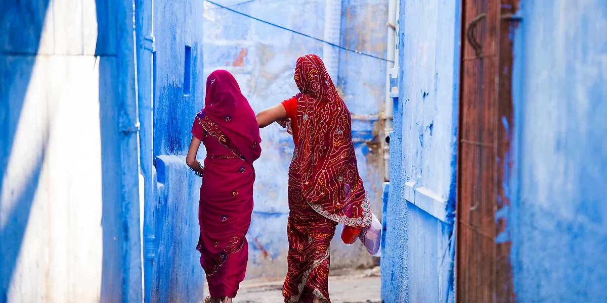 Femmes en sari, Jodhpur, Inde