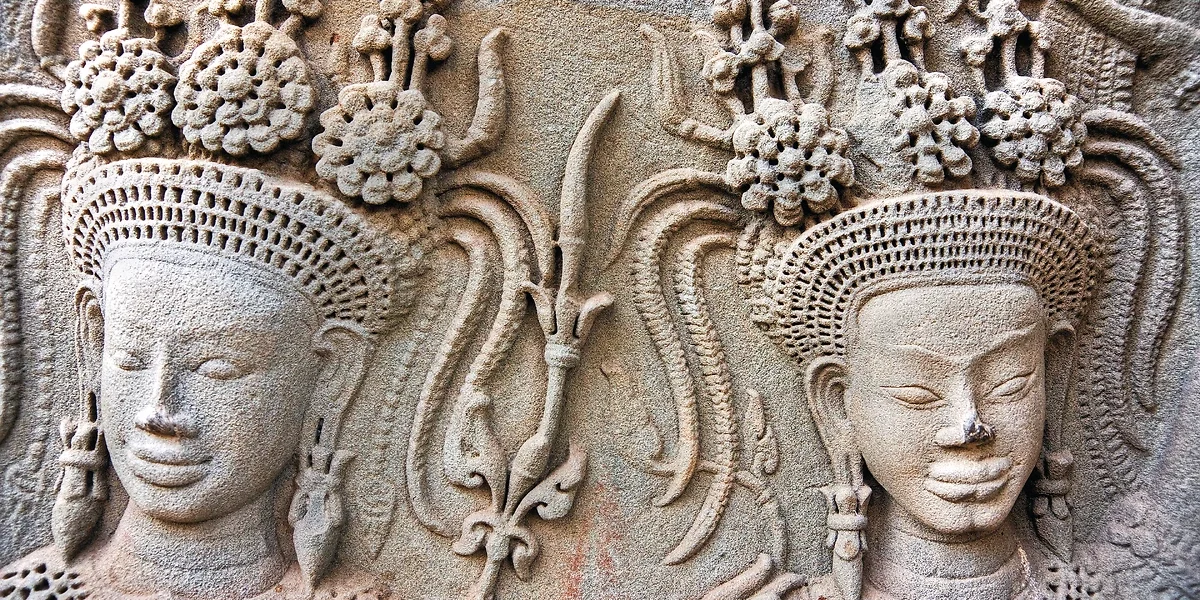 Apsaras, Temple Angkor Vat, Cambodge