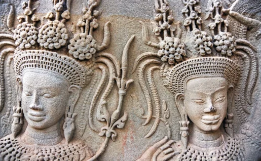 Apsaras, Temple Angkor Vat, Cambodge