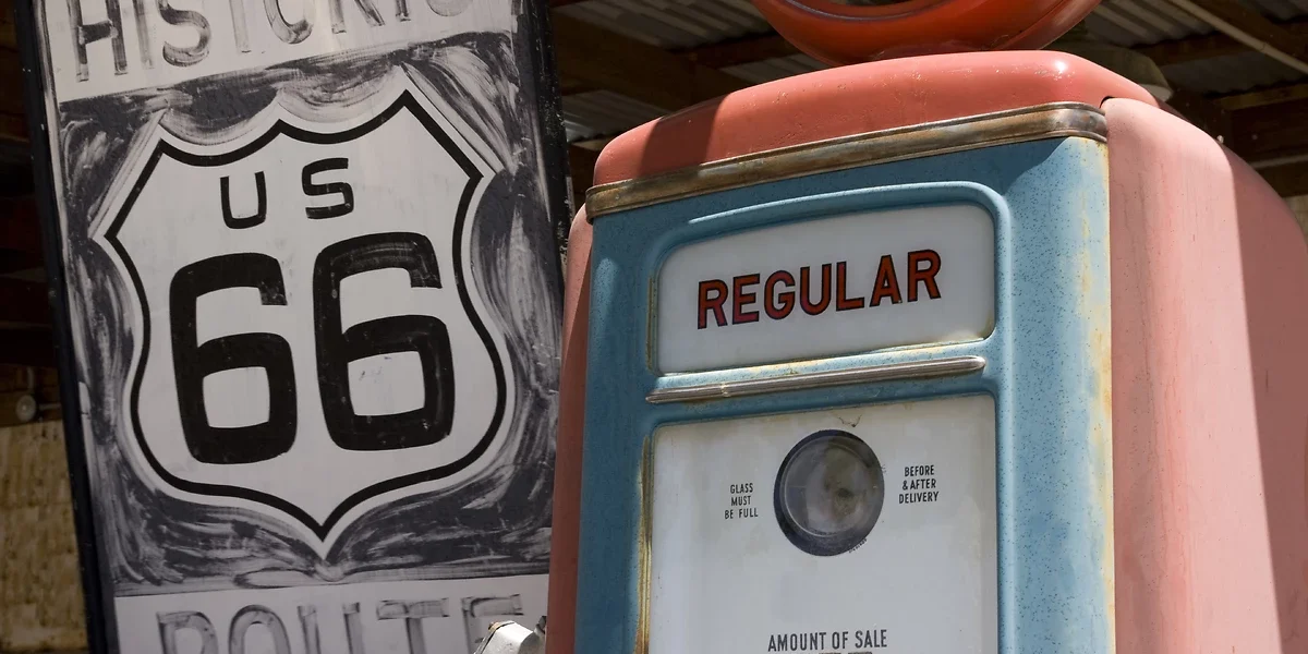 Station service, Route 66, Etats-Unis