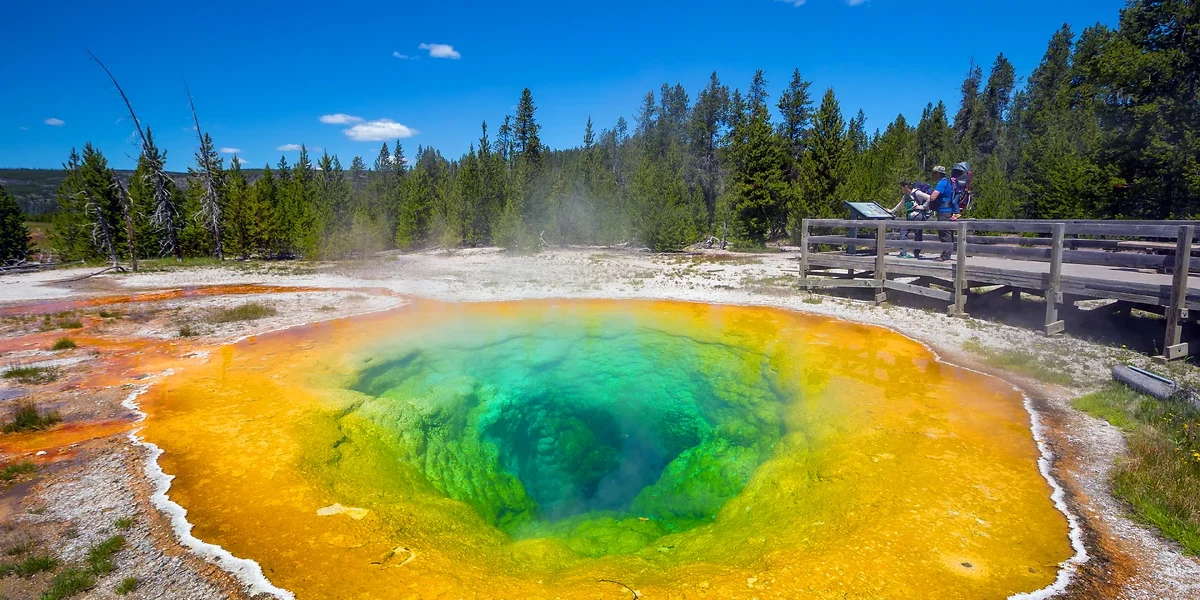 Geyser Morning Glory, Yellowstone National Park, Wyoming, États-Unis