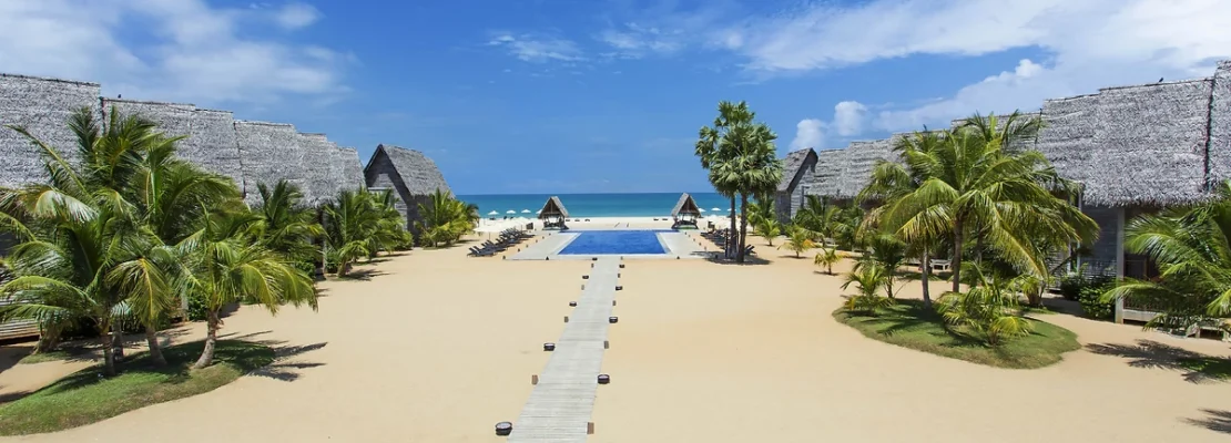 Vue de l'hôtel Maalu Maalu Resort & Spa, Passikudah, Sri Lanka