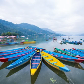 Barques, Lake Phewa, Pokhara, Népal