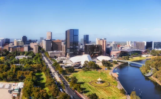 Skyline d'Adelaide, Australie