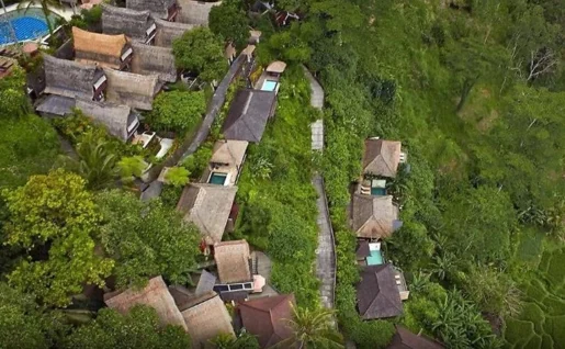 Vue d'ensemble, Kupu Kupu Barong, Ubud, Bali, Indonésie