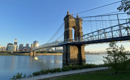John A. Roebling Suspension Bridge, Cincinnati, USA