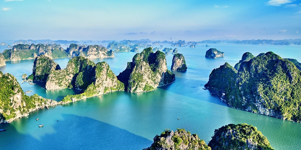 Vue Aérienne, Baie d'Halong, Vietnam