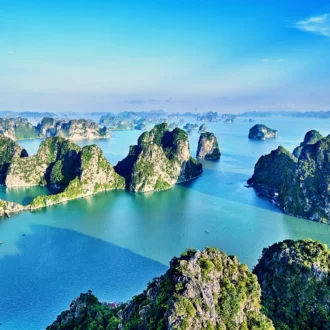 Vue Aérienne, Baie d'Halong, Vietnam