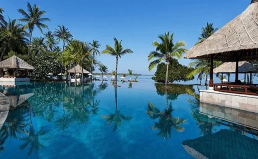 The Oberoi Beach Resort, piscine, Lombok, Indonésie