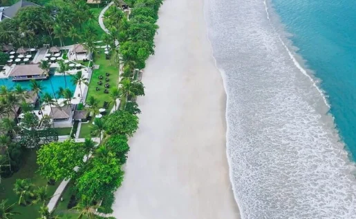 Intercontinental Resort, plage, Jimbaran, Bali, Indonésie