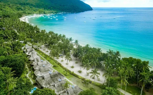 Daluyon Beach and Mountain Resort, vue densemble, Sabang, Philippines