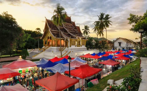 Marché de nuit, Luang Prabang, Laos