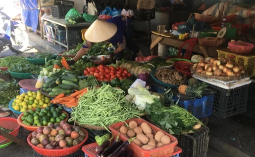 Marché local Pa Co, Moc Chau, Vietnam