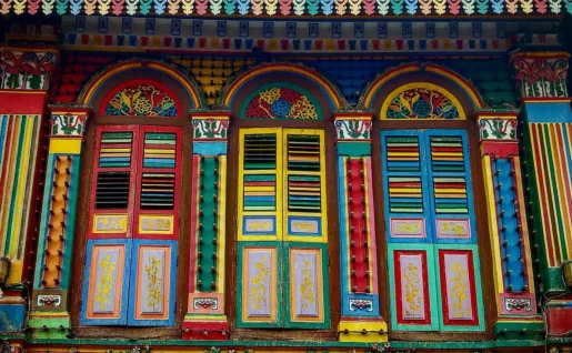 Architecture colorée, Singapour