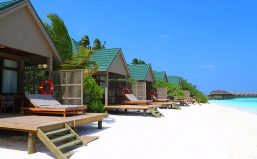 Villas vue mer sur la plage, Meeru Island Resort and Spa, Maldives